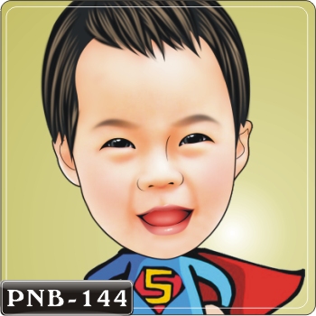 超人Q版畫.男生人像Q版漫畫PNB-144